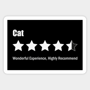 Cat Review Five Stars Magnet